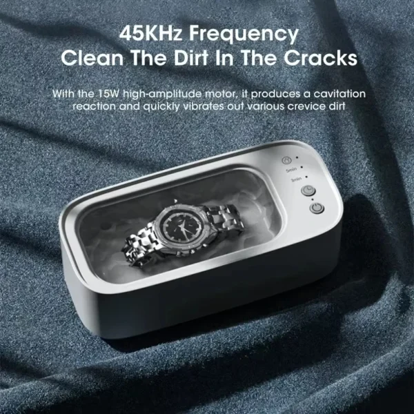 XiaomiUltrasonic Cleaning Machine Mini High-frequency Vibration Cleaning Adjustable Glasses Jewelry Pacifier Time Cleaning Tool - Image 5