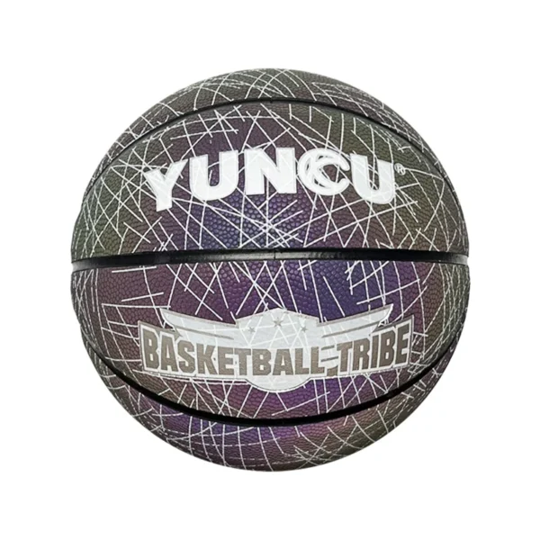 Basketball reflective luminous holographic moisture-absorbing PU basketball is suitable for night entertainment - Image 4