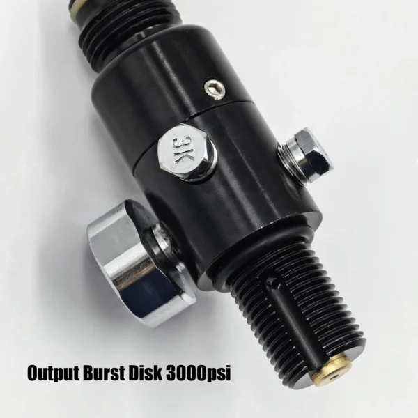 Marker Compressed Air Co2 Cylinder Bottle Tank Regulator Valve 4500psi Input 800psi to 3000psi Output - Image 4
