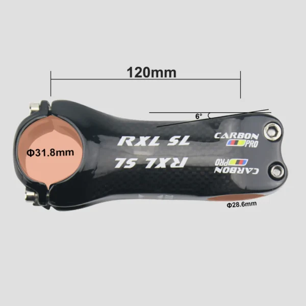 RXL SL Carbon stem 31.8mm 6/17 Degree Road/MTB 3K Gloss Carbon fiber Stems Bike Parts 70/80/90/100/110/120/130 Bicycle Stem - Image 11
