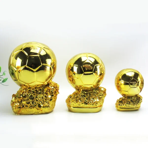 Golden Ball Football Cup Office Decoration with Electroplated Technology Football Cup Resin Gift and Birthday Gift Artefact - Image 12