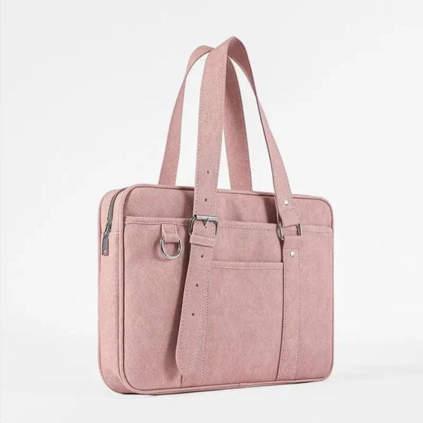 Ins Pink Shockproof Laptop Bag Women Laptop Case Waterproof Tote Bag 13 14 15 Inch For Macbook Air Pro Handbags Briefcase Cover - Image 2