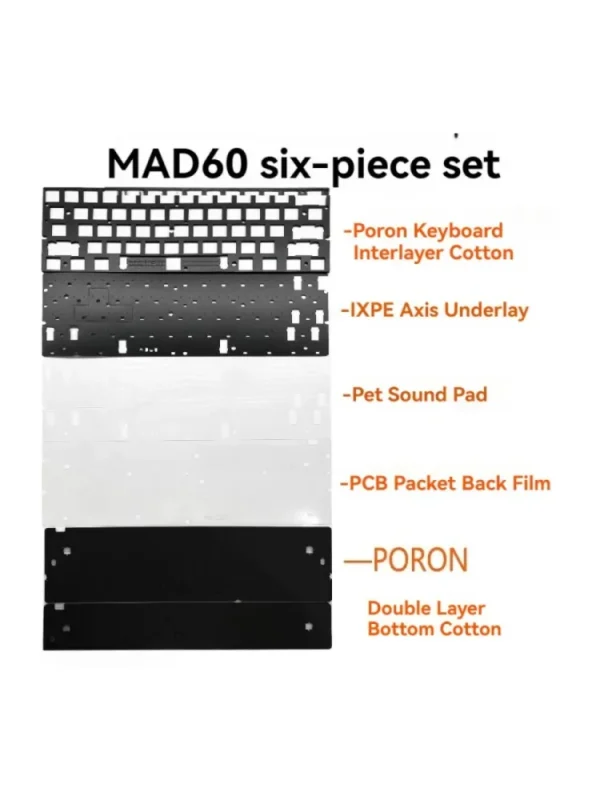 MADLIONS MAD60 HE Sound Pad 6Set Foam Voice Packet IXPE Axis Underlay Custom Gaming Mechanical Keyboard Accessories DIY - Image 12