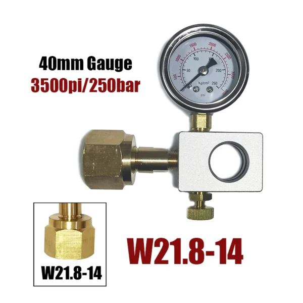 Soda Water Terra DUO ART CO2 Cyinder Refill Fill Station Adaptor With Gauge Quick Connect Tank Bottle W21.8 G3/4 CGA320 - Image 7