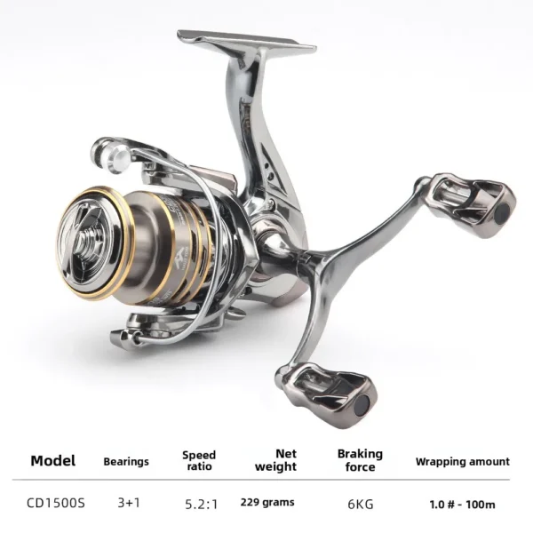 Small golf road spinning Stella double rocker fishing reel long-distance casting micro-fish reel SW - Image 15