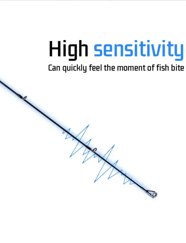 Fishing Rod Reel Combo 1.8 2.1m Carbon Fiber Spinning Rod and 5.2:1 Gear Ratio Spinning Reel Max Drag 8kg for Fresh Saltwater - Image 12