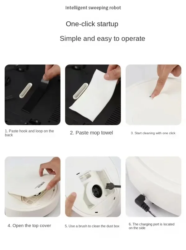 Xiaomi Smart Sweeping Floor Robot Ultra-quiet Remote Control Vacuum Cleaner Carpet Wireless Mopping Machine For Home Office Use - Image 10