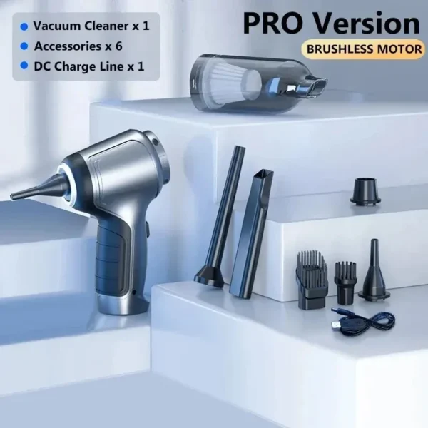 Wireless Car Vacuum Cleaner Strong Cordless Cleaner Suction Handheld Auto Vacuum Home&Car Dual Use MiniVacuum Cleaner Appliance - Image 8