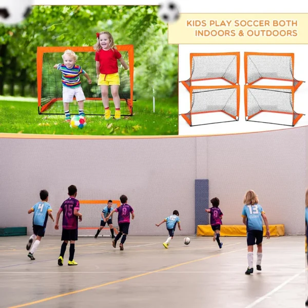 1pcs Football Goal for Garden Football Net Pop Up Goals Set Soccer Goal Net for Backyard Birthday Gift for Soccer Training ﻿ - Image 10